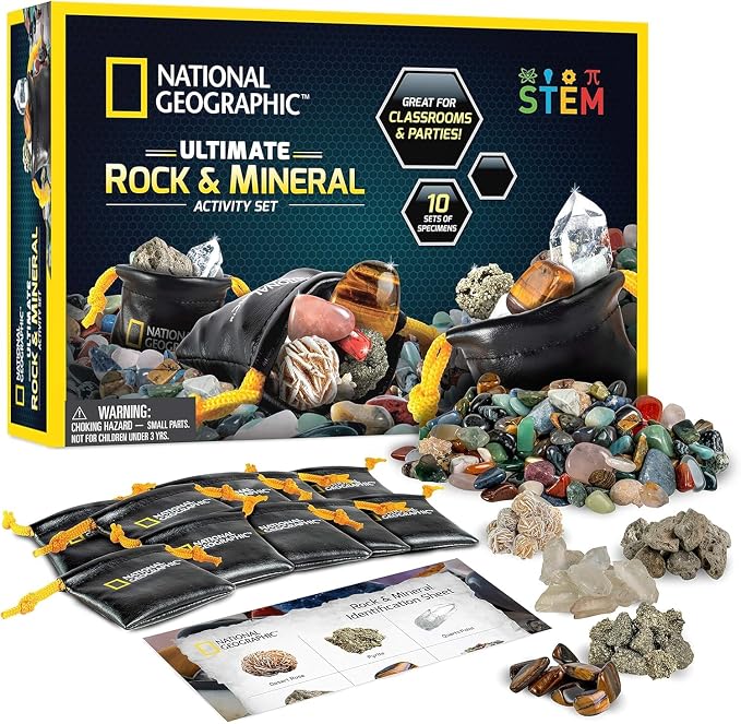 National Geographic Kids Rock Collection – 1.25 lb. Assorted Rocks, Minerals & by BlueMarbleToys
