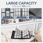 9 Pocket Card Binder, 720 Double Sided Pocket PU Card Binder, Matte Finish - Image 3