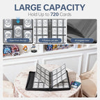 9 Pocket Card Binder, 720 Double Sided Pocket PU Card Binder, Matte Finish - Image 3