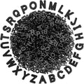 Augshy 700Pcs Black Large Alphabet Letter Beads by Augshy