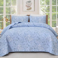 WONGS BEDDING Quilt King Size, Botanical Quilt by WONGSBEDDING