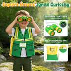 Bug Catcher for Kids, Magnifying Glass Butterfly Net Kids Binoculars, Outdoor - Image 2