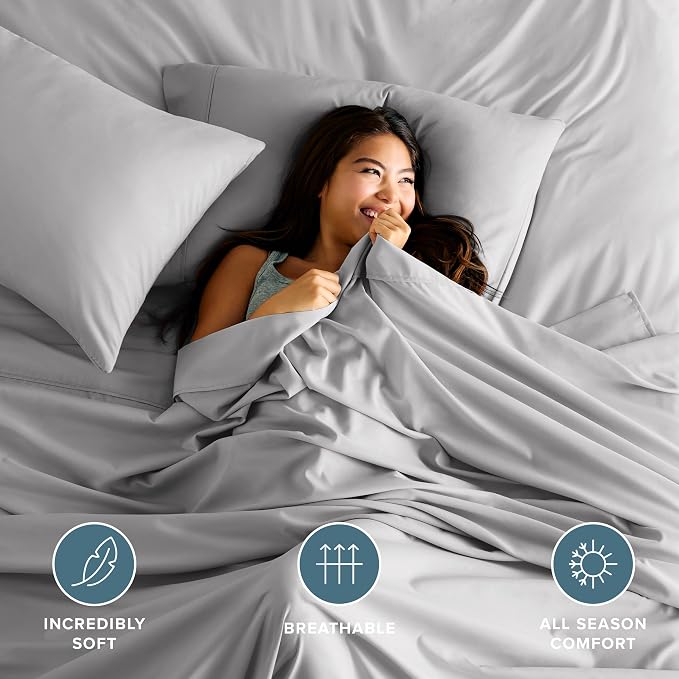 Bare Home King Flat Sheet - Image 3