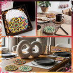 Reallnaive 8 Pcs Mandala Paint by Numbers Kit - Image 5