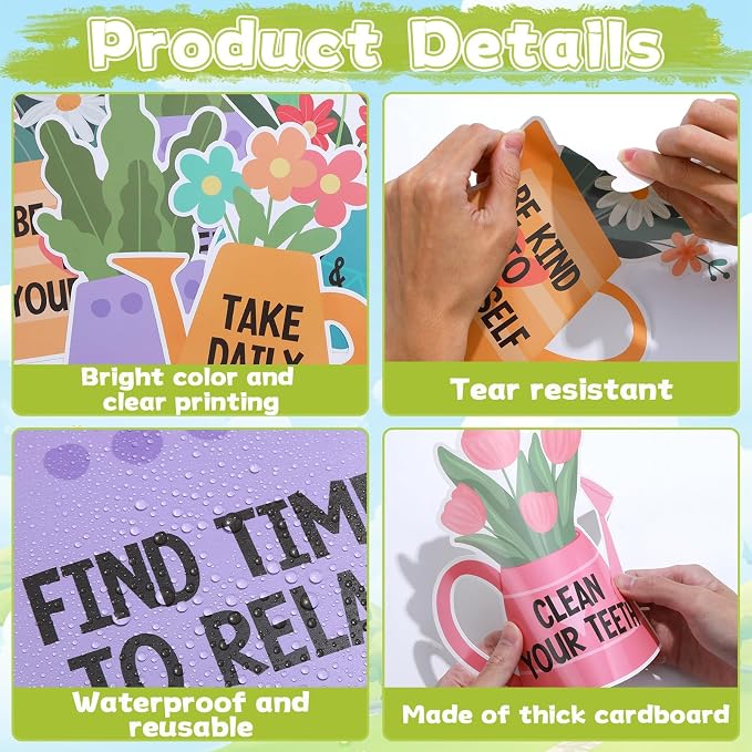 Spring Healthy Bulletin Board Set Spring Into Healthy Habits Classroom - Image 4