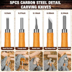 Wood Carving Kit, Whittling Kit DIY Hobbies - Image 5