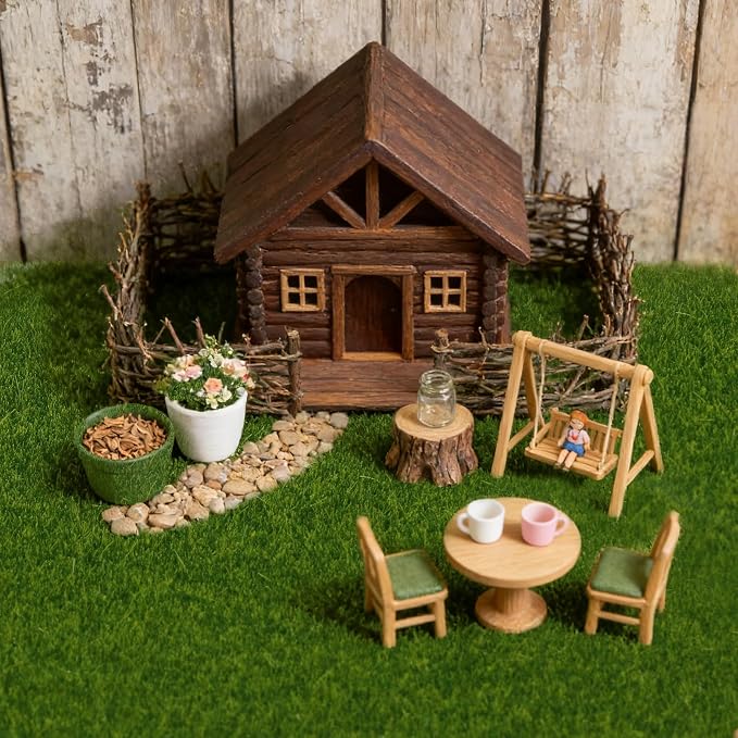 4Pcs 6x6 Inch Fake Grass for Crafts, Miniature Artificial Grass | Premium - Image 5
