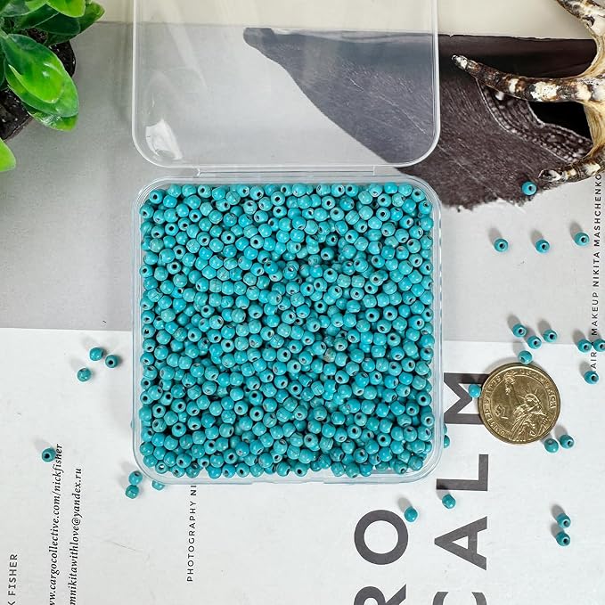 Turquoise Beads Bulk 4mm - Image 4