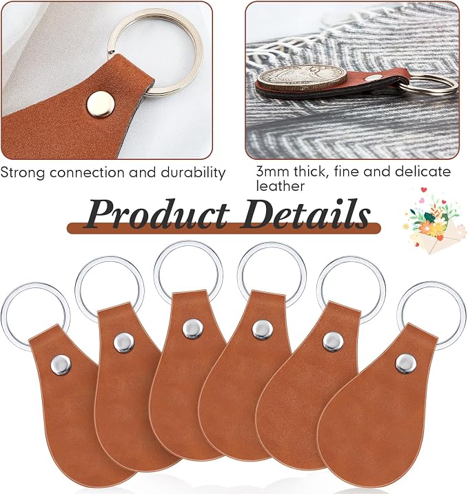 Taiyin 30 Pcs Leather Key Fob Kit - Image 3