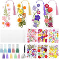 kmfosaat 344 Pcs Pressed Flower Bookmark Making Kit, 50 Laminating Pouches by Unknown