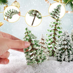 Skylety 35 Pieces Model Trees 6.3-1.2 Inch Mixed Miniature Trees Diorama - Image 3