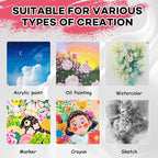 ESRICH 5x7 Small Canvases for Painting, 60 Pack Mini Canvas Boards for Painting - Image 4
