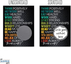 Gym Motivation Randomize Workout Scratch Off Make Your Own DIY 20 Pack 3x4 Note - Image 4