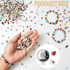 500pcs Natural Chip Stone Beads Multicolor 5mm to 8mm Irregular Gemstone - Image 4