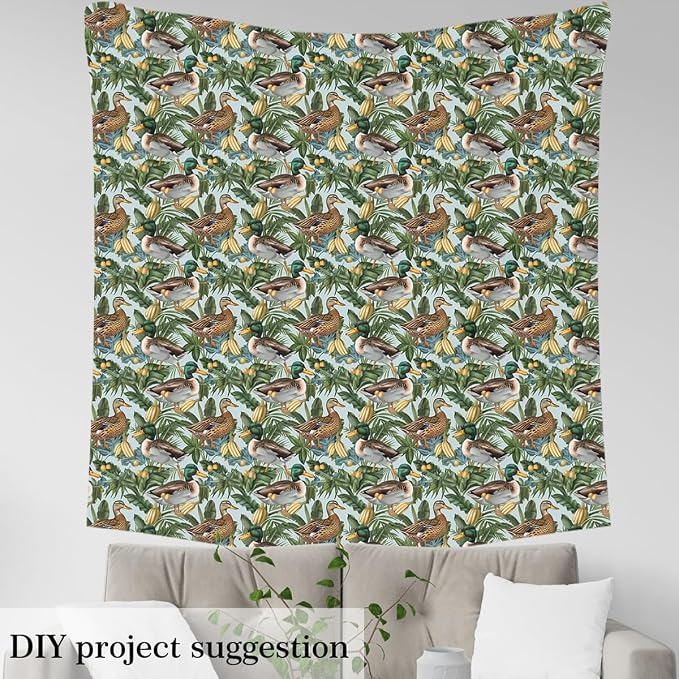 Wild Duck Fabric by The Yard, Tropical Banana Fruits WaterproofFabric, Rustic - Image 4