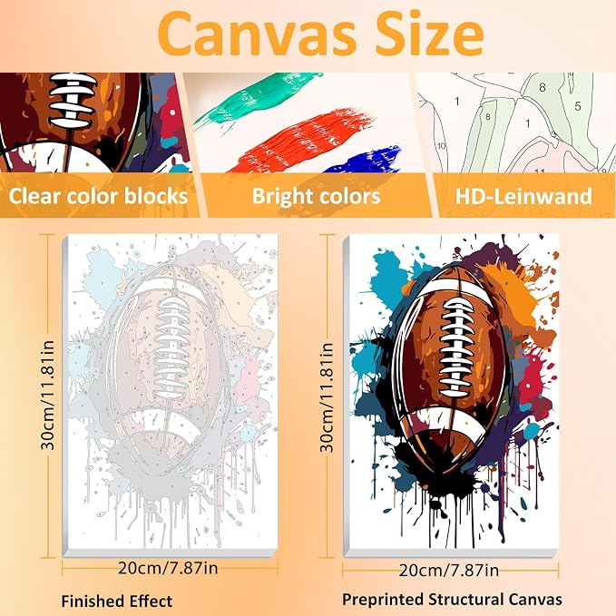 Mandun 3 Pack Paint by Numbers for Adult, Ball Paint by Numbers Kit for Adults - Image 2