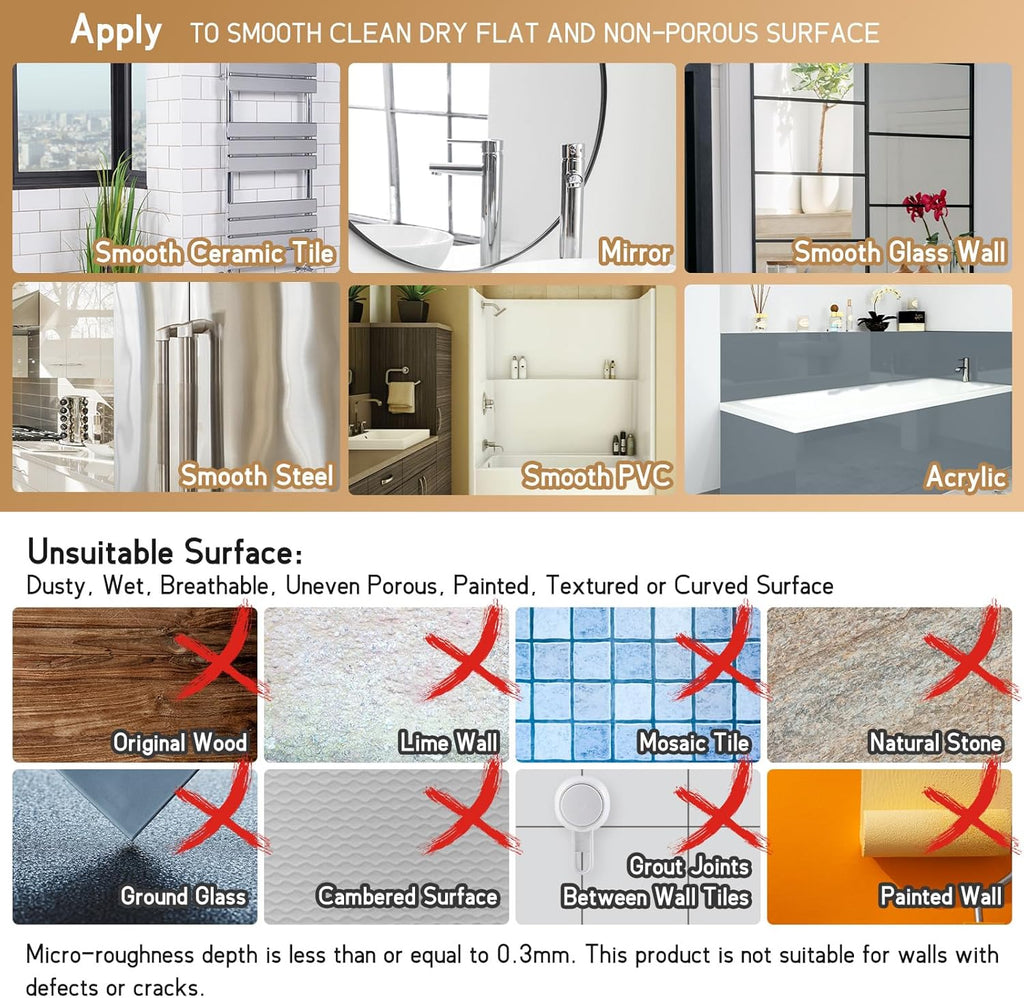 LEVERLOC Soap Dish Holder for Shower Double Layer Suction Cup Wall Mounted NO-Drilling Self Draining Removable Waterproof Strong Suction Bar Soap Sponge Holder for Shower Bathroom Bathtub Kitchen