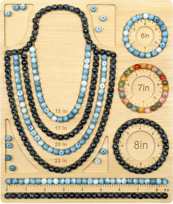Petoysoso Bead Boards for Jewelry Making, Bamboo Beading Tray Design Mat for by JewelryMakingSupplies