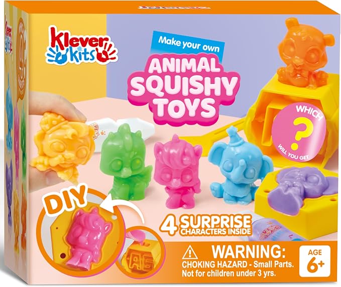 JOVA Klever Kits Squishy Toys, DIY Squishy Animal Making Kit, Mystery Box by KleverKits