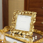 Cuspin 5x5 Picture Frame Vintage Gold Frames, Antique Square Photo Frame - Image 2