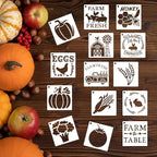 80 Pcs 3 x 3 Inch Stencils for Painting on Wood, Reusable Farm Animal Plastic - Image 3