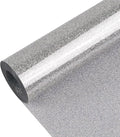 Silvery Glitter Heat Transfer Vinyl, Glitter Iron-On by Unknown