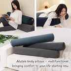 Body Pillow for Adults, Long Round Pillow, Big Cylindrical Pillow, Large Full - Image 7