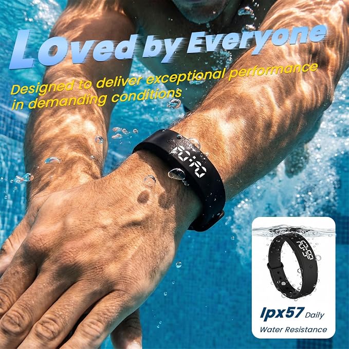 Vibrating Alarm Clock Watch Silent Alarms Wristband Wrist Bands - Image 6