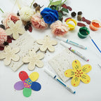 30 Pcs Wooden Flower Decor Unfinished Wood Crafts - Image 4
