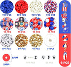 Gionlion 4th of July Decorations Bracelet Making Kit - Image 5
