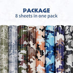 Tintnut Multi-Style Camo Heat Transfer Vinyl, easy cut & weed, stretch washable - Image 6