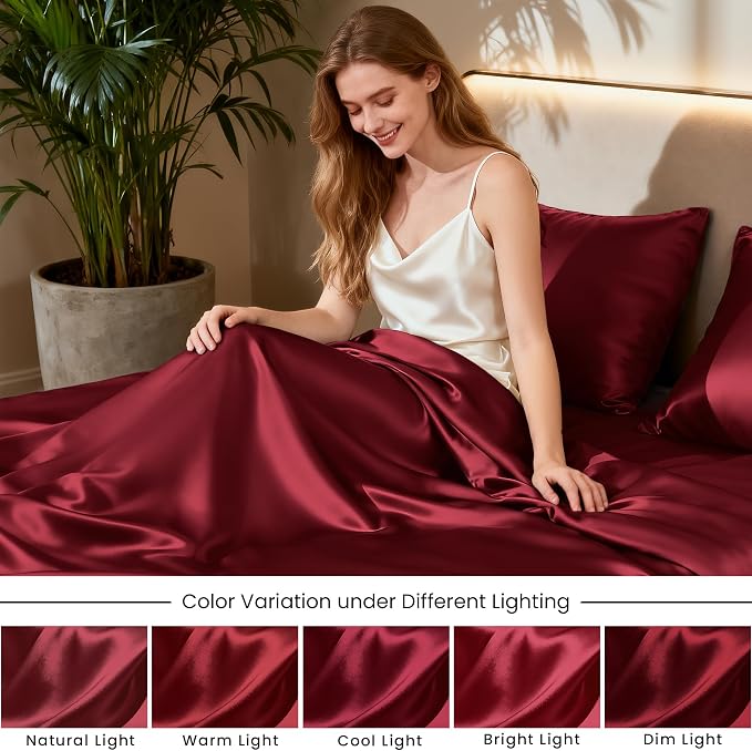 Love's cabin Satin Queen Sheets Set - Image 7