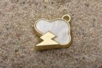 Pack of 20 Shell Charms Gold Plated Pendants Color Retention Pendants - Image 4