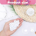 White Pony Beads for Bracelet 1000 Pcs Plastic Beads for Friendship Bracelets - Image 2