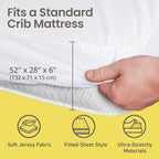 SafeRest Waterproof Mattress Protector Crib Size – Absorbent Breathable Soft - Image 3