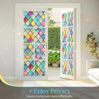 Haton Window Privacy Film Stained Glass Film, Rainbow Decorative Window Cling - Image 8
