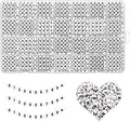 YMSDZHL Alphabet Beads A-Z 1300+Pcs Letter Beads, Acrylic 4x7mm Round Letter by YMSDZHL