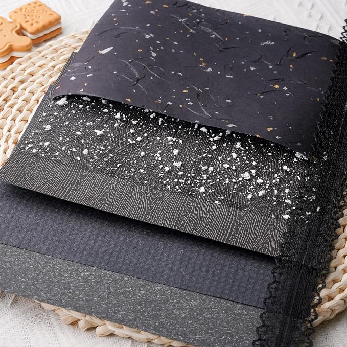 15Pcs Handmade Scrapbook Art Paper Craft Textured Paper Colorful A5 sheet Mesh - Image 6