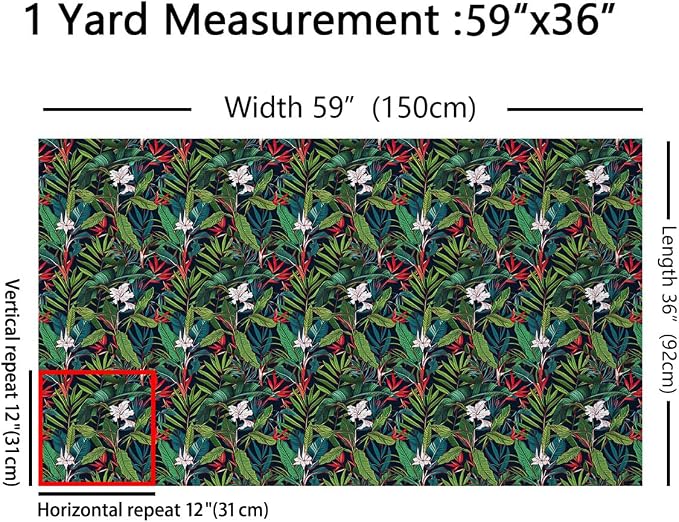 Feelyou Floral Upholstery Fabric - Image 2