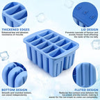 Popsicles Molds, 10 Cavity Silicone Popsicle Molds Easy-Release BPA-free - Image 4