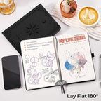 EMSHOI Dotted Journal Notebook, 320 Pages, A5 Size | Leather Hardcover - Image 6