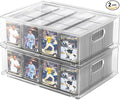 Trading Card Storage Box – Clear Large Card Organizer Holds 6400 Cards by Unknown