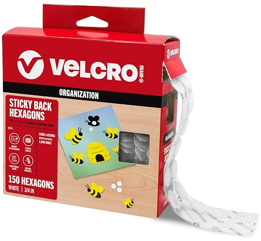VELCRO Brand Sticky Back Hexagons, 150pk Dots by VELCROBrand