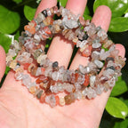 200 Pcs Crystal Chip Beads for Jewelry Making 5-8mm Rutilated Quartz | Natural - Image 4