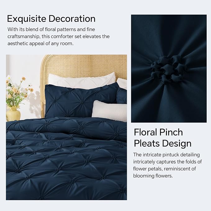 BEDELITE Navy Queen Comforter Set - Image 4