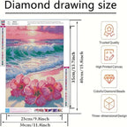 BYGFHLYW 5D Diamond Art Kits for Adults, Beach Flower Diamond Painting Kits for - Image 5