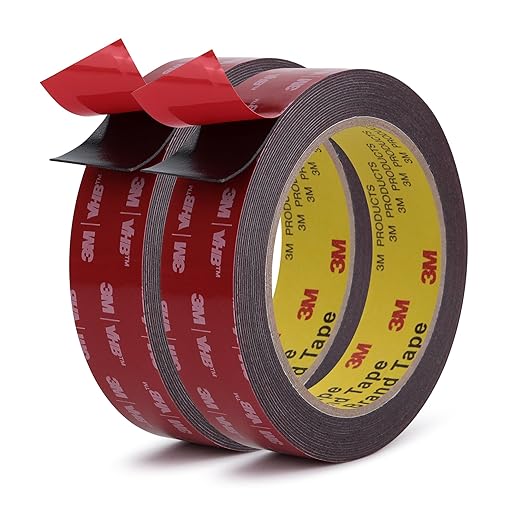 3M Double Sided Tape, Heavy Duty, 1” x 18Ft, 2 Pack | Very High Bonding by AdhesiveTapeAppliedtoLife