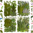 136Pcs Pressed Dried Leaves and Butterfly by LUCISKY