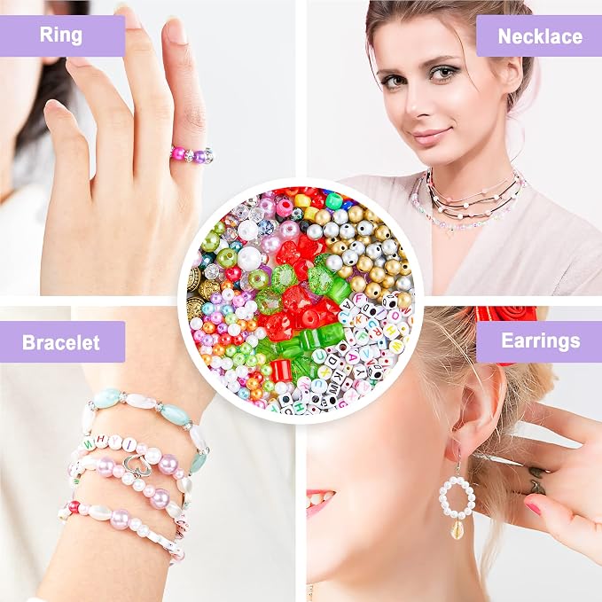 Jewelry Making Kit, Supplies Includes Beads, Instructions, Wire - Image 5