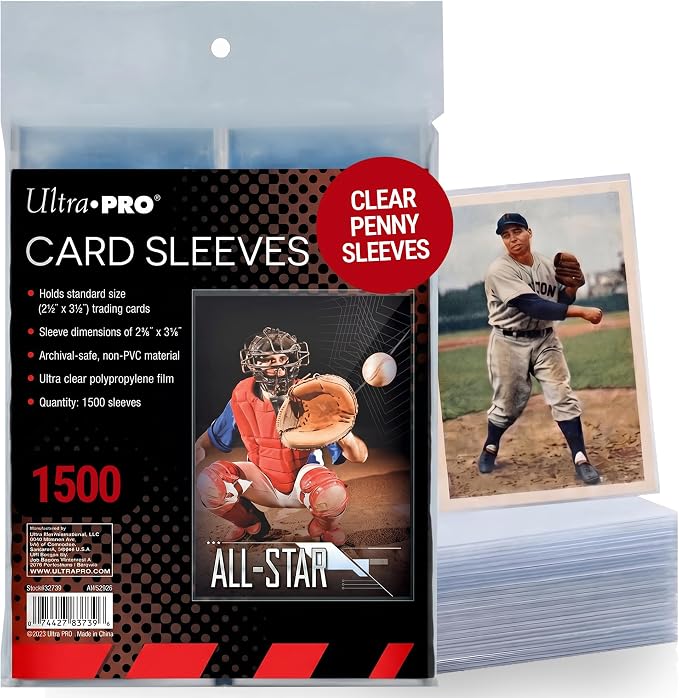Ultra Pro Penny Sleeves for Trading Cards – 2.5" x 3.5" Standard Size – Clear by UltraPro